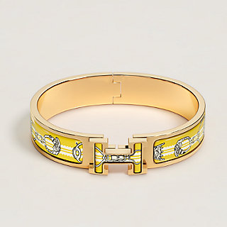Clic H Etriers bracelet - Yellow | Hermès UAE